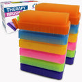 Wilbarger Method Therapy Sensory Brush Occupational & Therapressure Brush for Calming, Stimulating, and Sensory Brushing – Use as Part of The Wilbarger Brushing Protocol, Colored, 12 Count (Pack of 1)