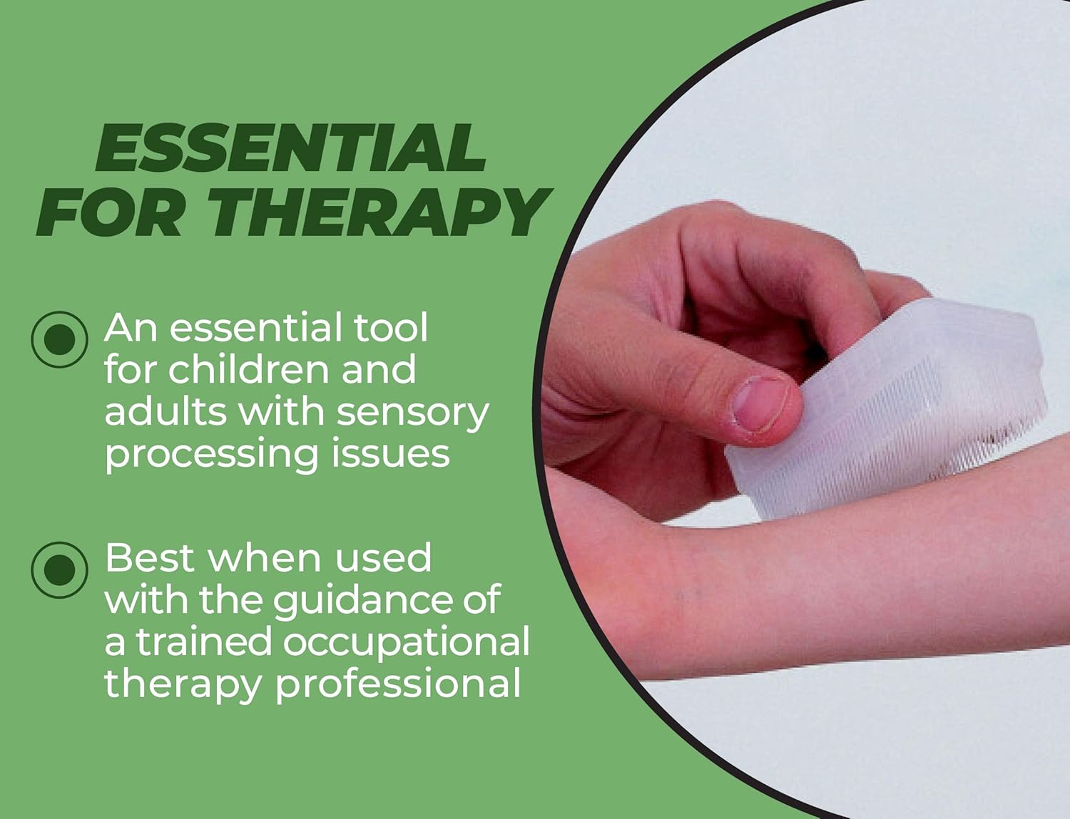 Wilbarger Method Therapy Sensory Brush, 3 Pack – Therapressure Brush for Occupational Therapy for Sensory Brushing – Use as Part of the Wilbarger Brushing Protocol
