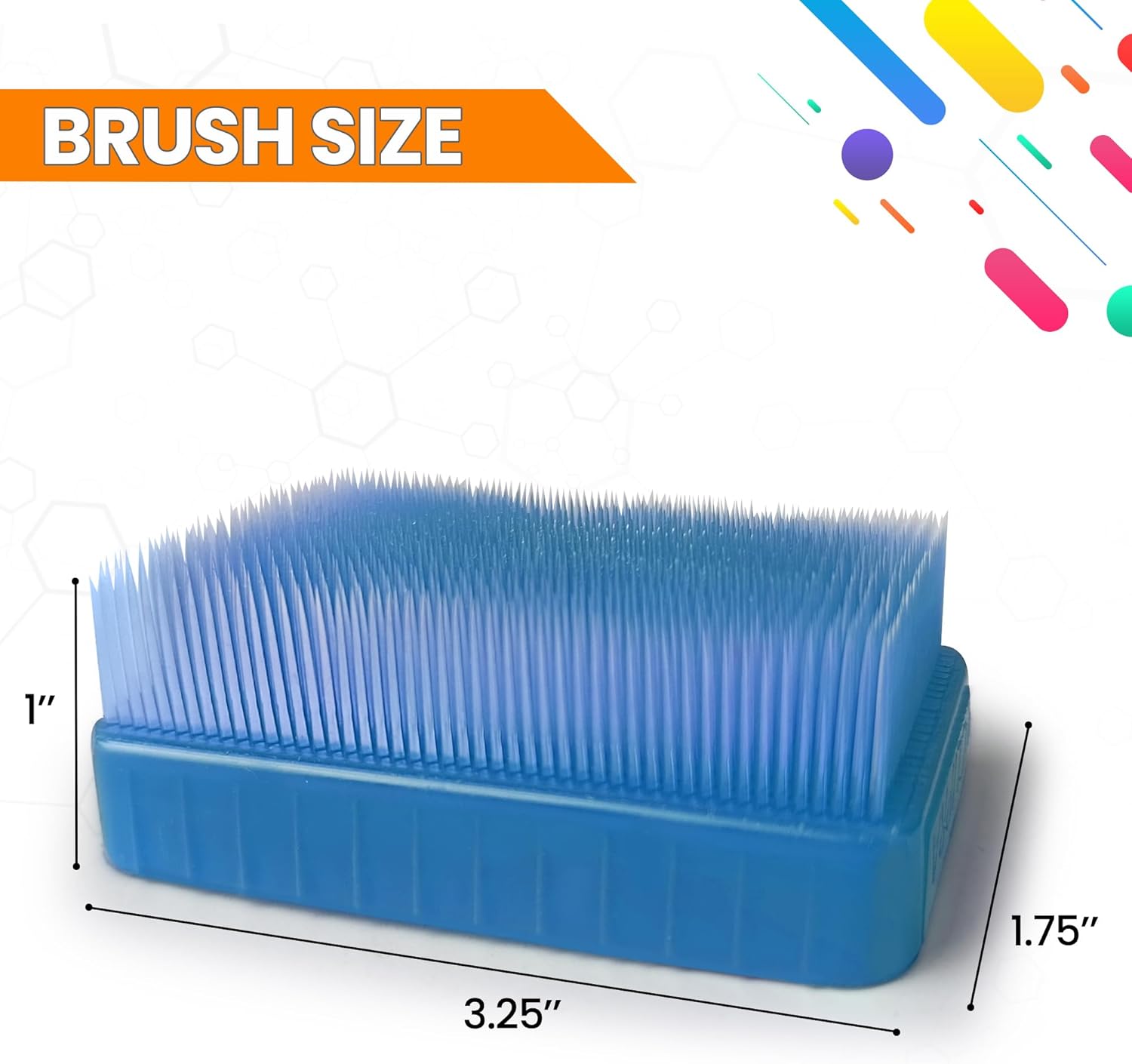 Wilbarger Method Therapy Sensory Brush Occupational & Therapressure Brush for Calming, Stimulating, and Sensory Brushing – Use as Part of The Wilbarger Brushing Protocol, Blue, 3 Count (Pack of 1)