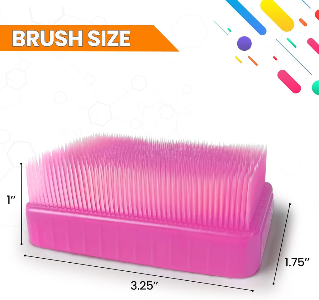 Wilbarger Method Therapy Sensory Brush Occupational & Therapressure Brush for Calming, Stimulating, and Sensory Brushing – Use as Part of The Wilbarger Brushing Protocol, Pink, 3 Count (Pack of 1)