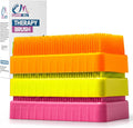 Wilbarger Method Therapy Sensory Brush - Therapressure Brush for Occupational Therapy for Sensory Brushing – Use as Part of The Wilbarger Brushing Protocol – 3 Pack - Yellow/Orange/Pink