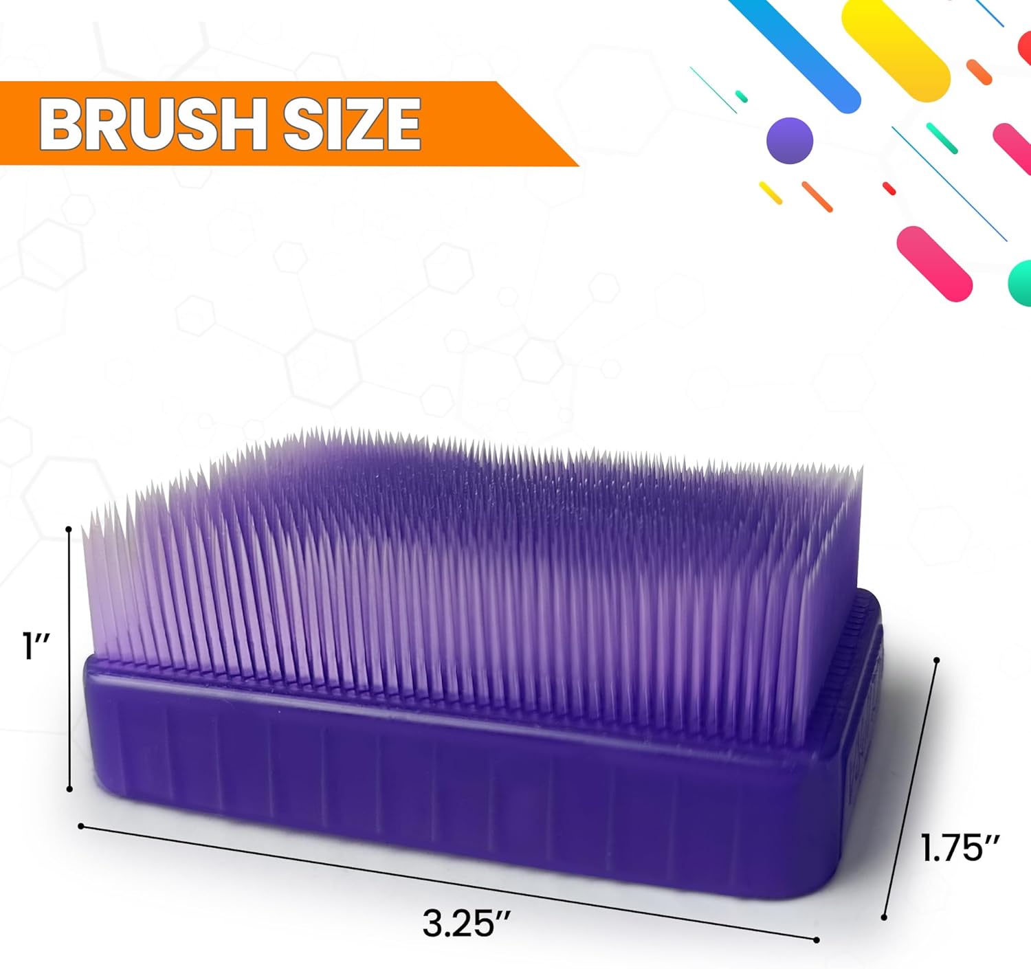 Wilbarger Method Therapy Sensory Brush Occupational & Therapressure Brush for Calming, Stimulating, and Sensory Brushing – Use as Part of The Wilbarger Brushing Protocol, Colored, 12 Count (Pack of 1)